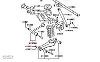 Mitsubishi Delica Shin Hwa артқы жоғарғы тұтқасының дыбыссыз блогы