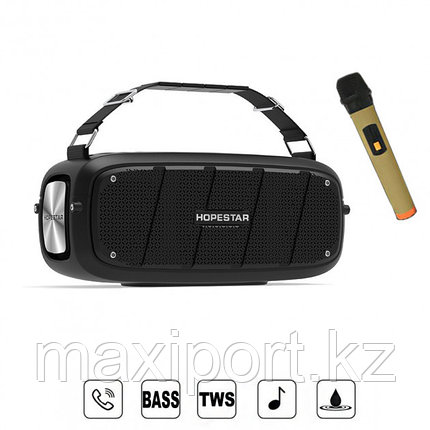Портативная колонка Hopestar A20 Pro Black
(в комплекте беспроводной микрофон для караоке)., фото 2