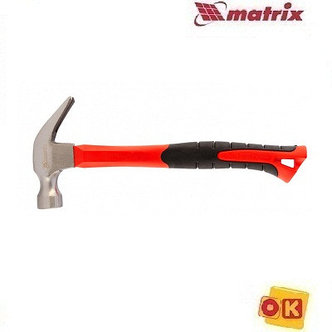 Молоток-гвоздодер 450 г, c магнитом. MATRIX optimal 10454, фото 2
