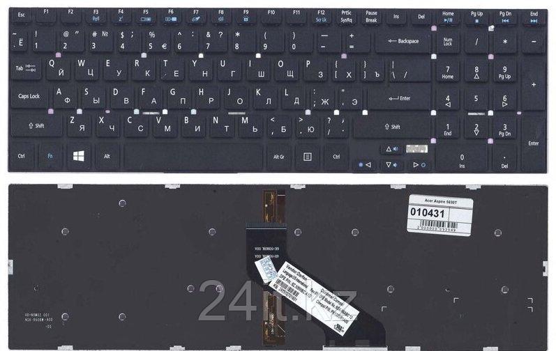 Клавиатура для ноутбука Acer Aspire 5755G/ 5830T, RU, черная с подсветкой - фото 1 - id-p84971523