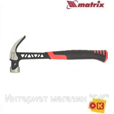 Молоток-гвоздодер 450 г, цельнокованый, с магнитом MATRIX 10465, фото 2