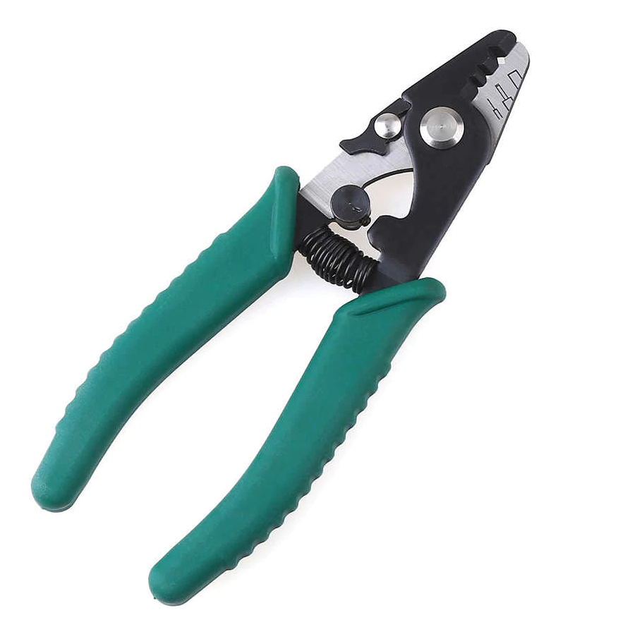 Стриппер для оптоволокна 125/250/900 мкм, зеленый (HT-326)