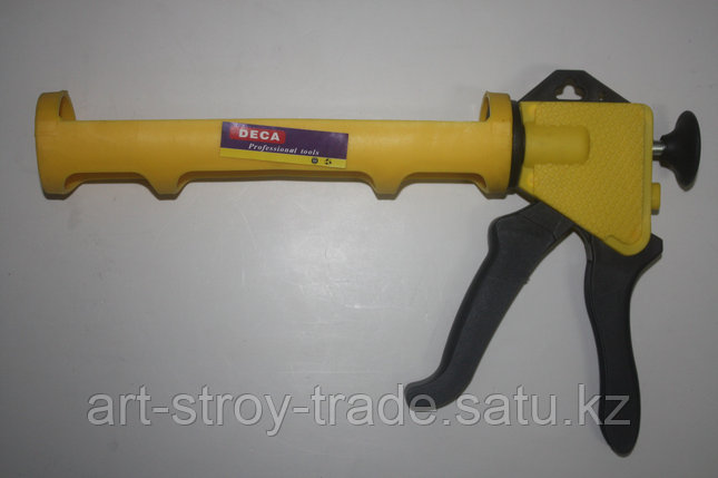 Пистолет для силикона Deca желтый, фото 2