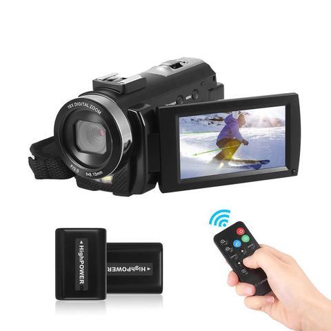 Видеокамера цифровая компактная Andoer V12 {3" LCD, пульт, 1080p, 16Х зум + режим ночного видения} - фото 3 - id-p85093425