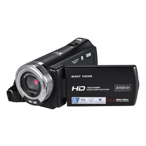 Видеокамера цифровая компактная Andoer V12 {3" LCD, пульт, 1080p, 16Х зум + режим ночного видения} - фото 8 - id-p85093742
