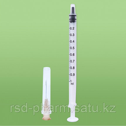 Шприц инсулиновый 1 граммовый, 26G, 5/8, 0,45*16 MM П/ЭТ, фото 2