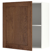 Навесной шкаф с дверцей, КНОКСХУЛЬТ под коричневый мореный ясень 60x75 см ИКЕА, IKEA