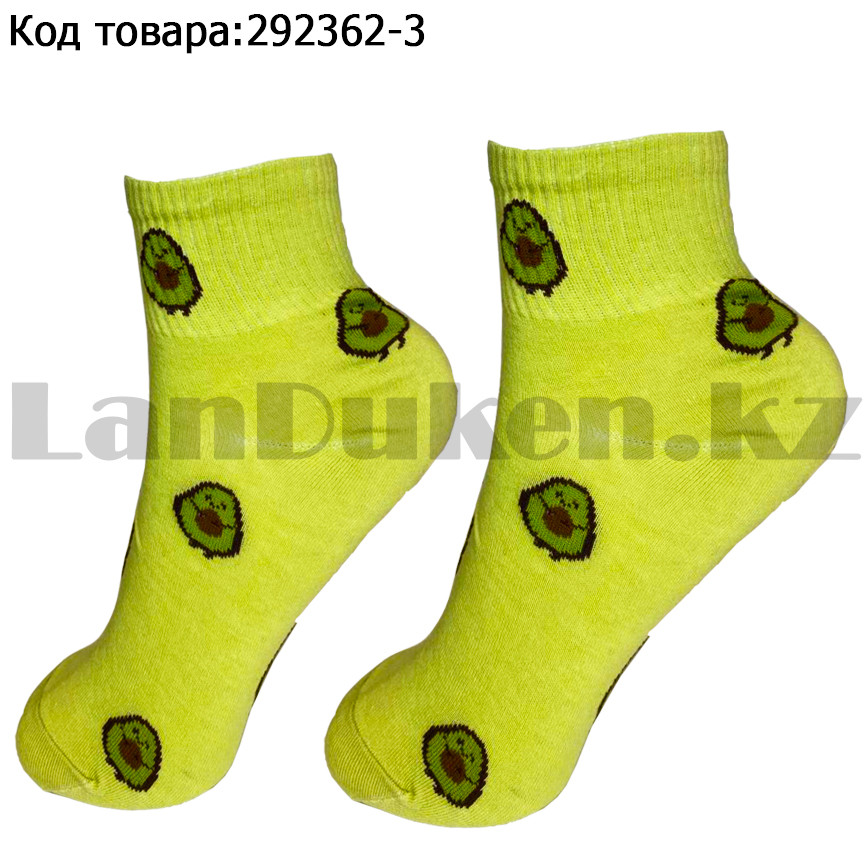 Носки женские хлопковые Авокадо 36-41 размер CHMD светло-зеленый