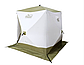 Зимняя палатка для рыбалки Следопыт Куб Premium 2.1х2.1, трехслойная, бело-оливковая., фото 2