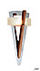 Светильник для русской бани Cariitti Факел TL-100 (С деревянным стержнем, IP67, без источника света), фото 2