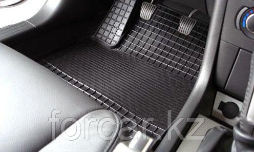 Коврики в салон "Seintex" с узором сетка для Chevrolet Captiva/Opel Antara 2006-2012гг. (резина, черный), фото 2