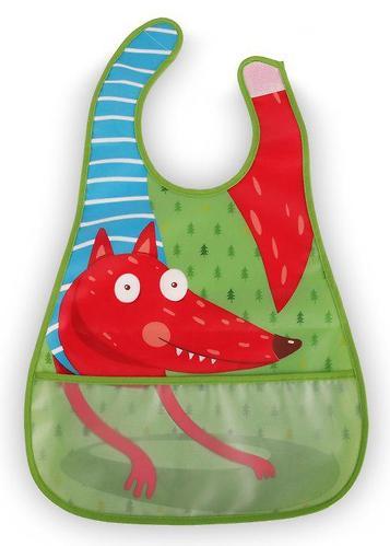 Нагрудник Happy Baby на липучке 16005 Лиса