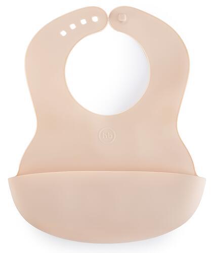 Нагрудник Happy Baby пластиковый мягкий Baby Plastic Bib 16000 Natural