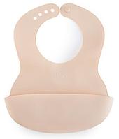 Нагрудник Happy Baby пластиковый мягкий Baby Plastic Bib 16000 Natural