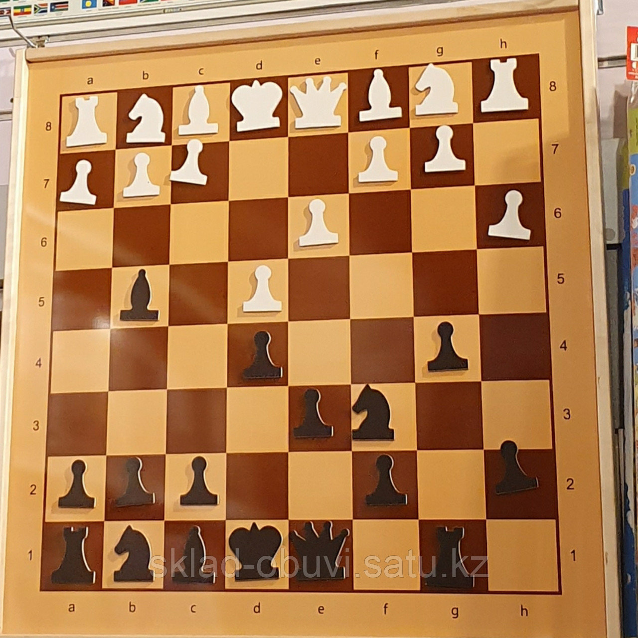 Шахматы и шашки демонстрационные магнитные - фото 1 - id-p85156376