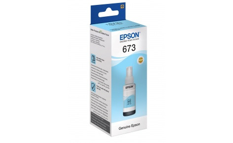 Epson C13T67354A Контейнер светло-голубыми чернилами Light Cyan ink bottle 70ml - фото 1 - id-p85158295