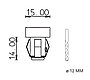 Набор линз для финской сауны Cariitti CR-07 (Хром, 6 штук, без источника света, прозрачная линза), фото 3