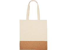 Сумка для шопинга Corky хлопковая со вставкой из пробки, фото 5