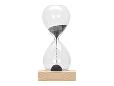 Песочные магнитные часы на деревянной подставке Infinity, фото 2