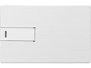 Флеш-карта USB 2.0 64 Gb в виде металлической карты Card Metal, серебристый, фото 4