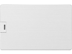 Флеш-карта USB 2.0 64 Gb в виде металлической карты Card Metal, серебристый, фото 5