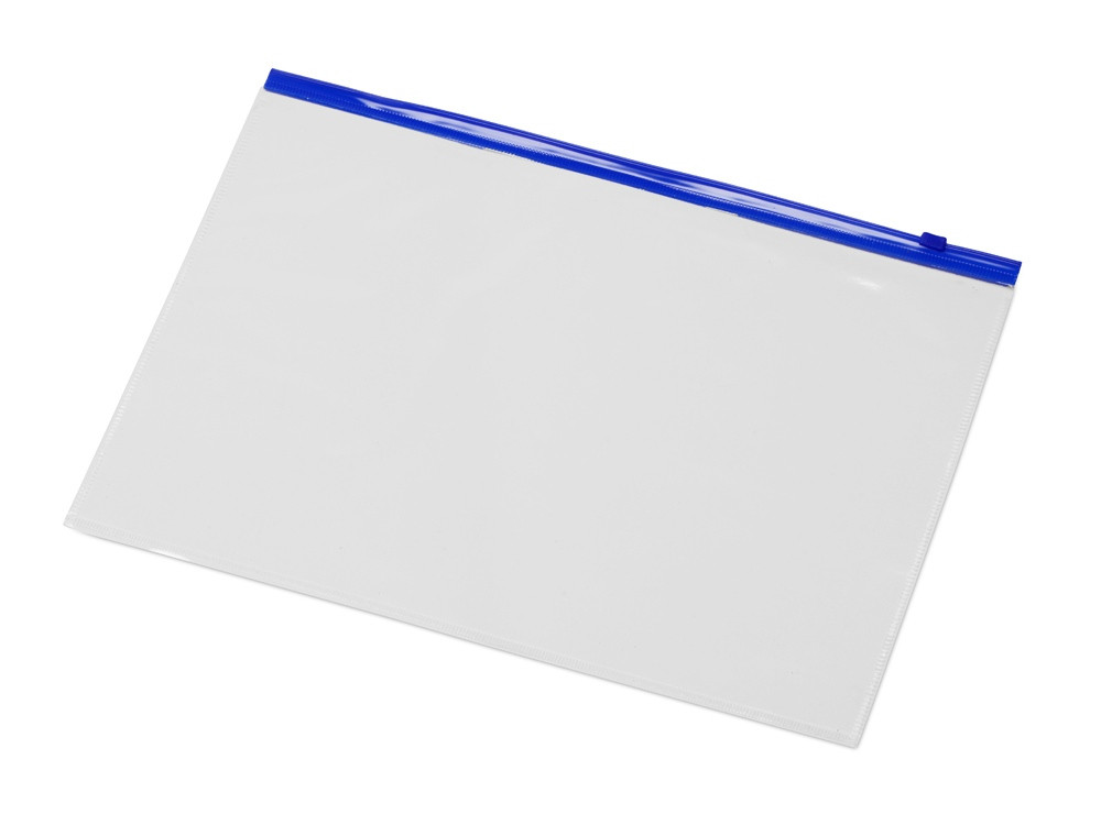 Папка на молнии формата А4, цвет - молнии синий - фото 1 - id-p85159631