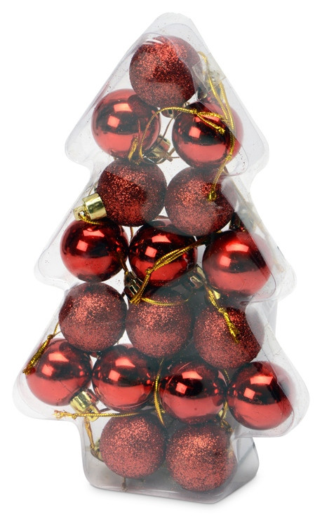 Набор новогодних шаров в футляре-елочке - фото 1 - id-p85159633