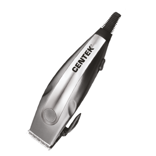 Машинка для стрижки Centek CT-2109 (серый/хром) высококач. сталь, насадки, эргономичный дизайн