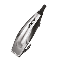 Машинка для стрижки Centek CT-2109 (серый/хром) высококач. сталь, насадки, эргономичный дизайн