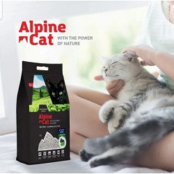 Alpine cat,комкующийся наполнитель с активированным углем и зеленым чаем,5 л. 4 кг - фото 1 - id-p85160886
