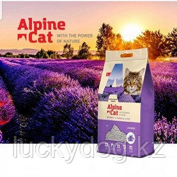 Alpine cat,комкующийся наполнитель с ароматом лаванды,5 л. 4 кг