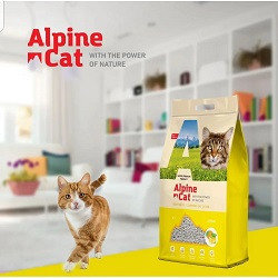 Alpine cat,комкующийся наполнитель с ароматом цитруса,10 л. 8 кг