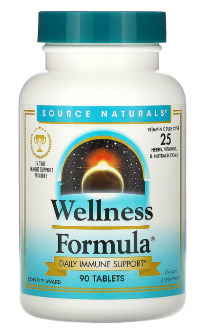 Source Naturals, Wellness Formula, 90 таблеток