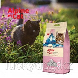 Alpine cat,комкующийся наполнитель с ароматом сакуры,10 л. 8 кг