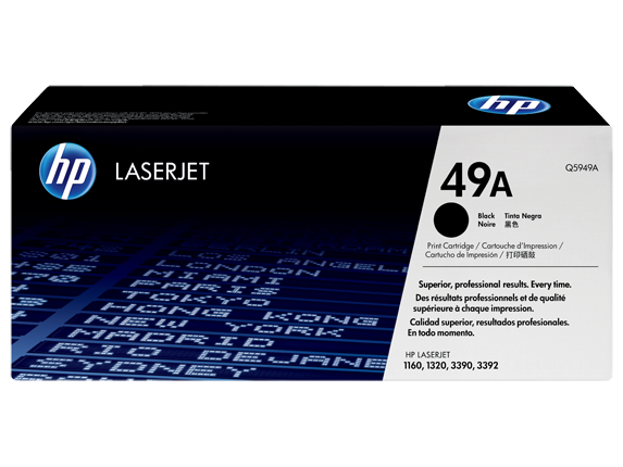 HP Q5949A Картридж лазерный HP 49A, Черный 2500 страниц (5% заполнение) для HP LJ 1320 Series, LJ1160, 3390aio
