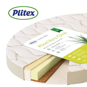 Матрац для овальной кроватки Plitex Aloe vera Oval 125*75 см