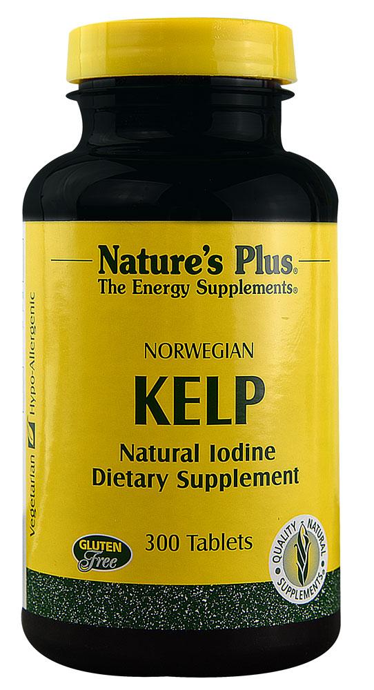 Nature's Plus, Icelandic Kelp, 300 таблеток. Норвежская бурая водоросль (iherb) - фото 1 - id-p85167604