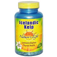 Nature's Life, Исландская бурая водоросль, 250 таблеток (iherb)