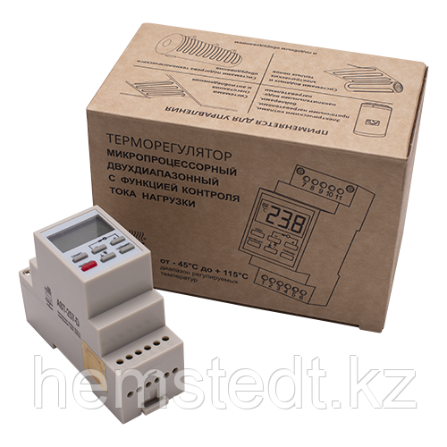 Терморегулятор AST-257-D на дин-рейку двухдиапазонный