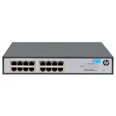 HPE JH016A коммутатор неуправляемый OfficeConnect 1420 16G Layer 2 Switch (16xRJ-45 10/100/1000 ports)