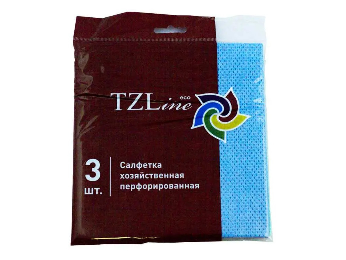 Салфетка перфорированная TZLine, 34 x 35 см, 3 штук в упаковке