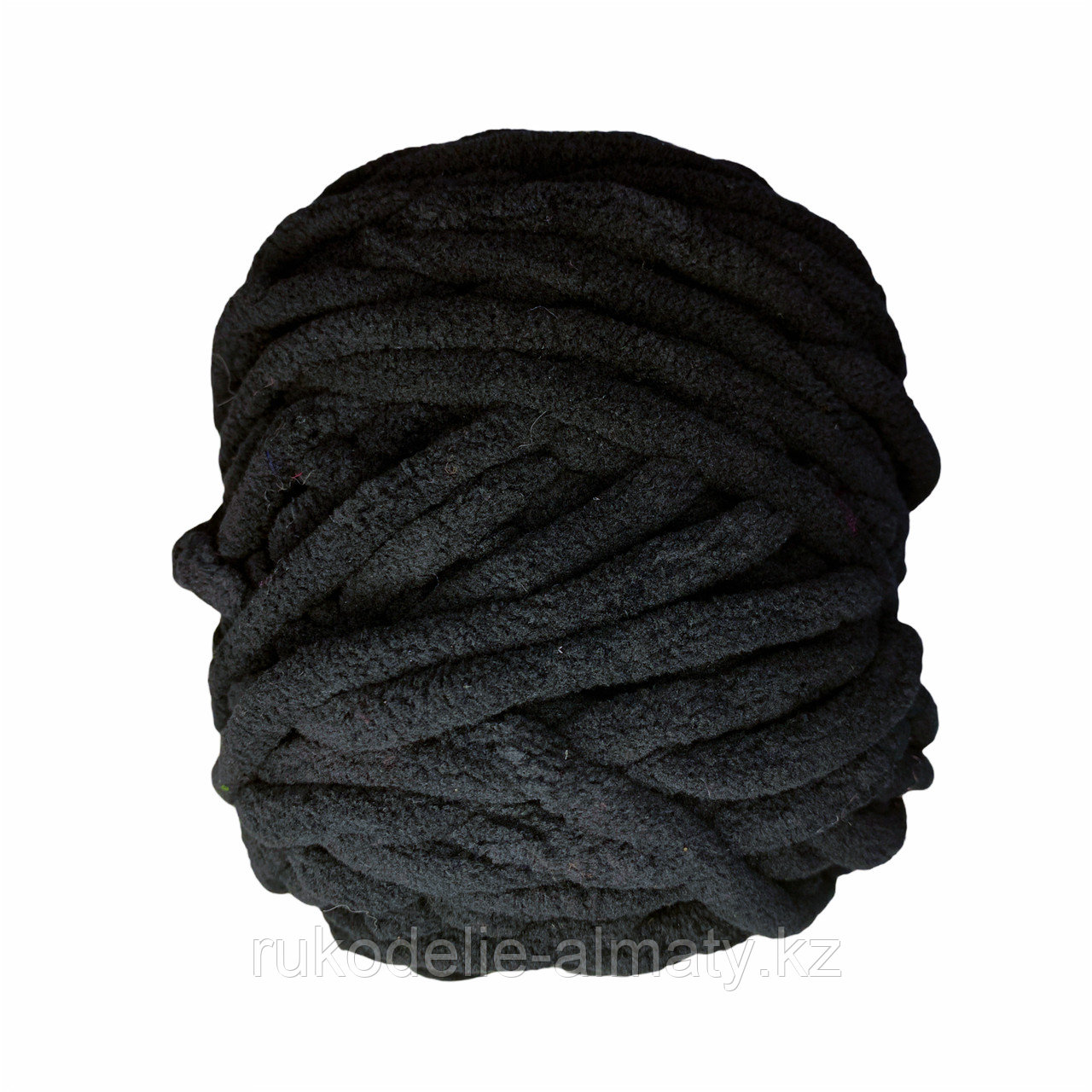 Велюровая пряжа для ручного вязания, толщиной 0,8 мм черный