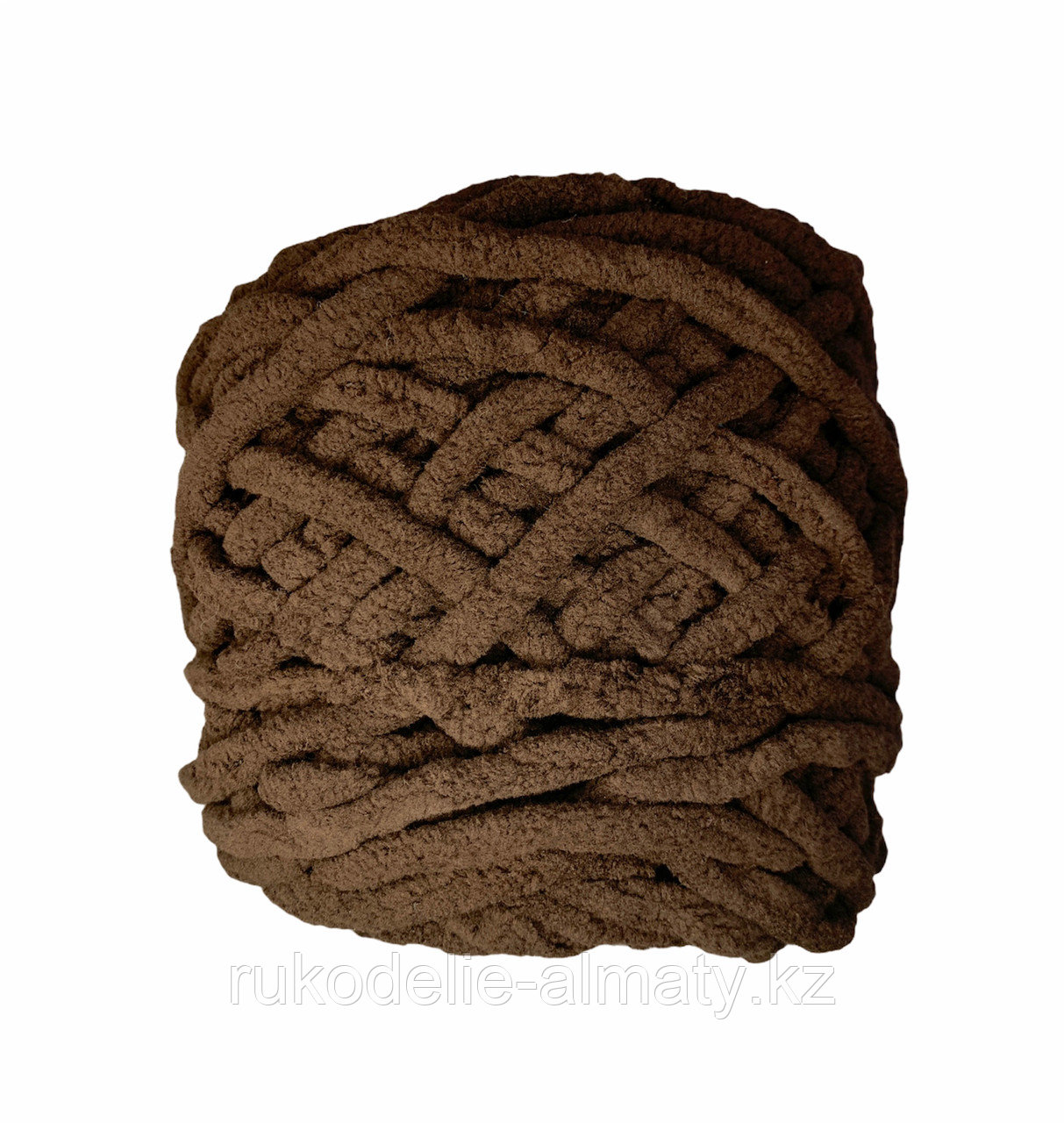 Велюровая пряжа для ручного вязания, толщиной 0,8 мм коричневый - фото 1 - id-p85169235
