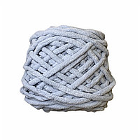 Велюровая пряжа для ручного вязания, толщиной 0,8 мм светло-серый