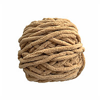 Велюровая пряжа для ручного вязания, толщиной 0,8 мм светло-коричневый