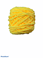 Велюровая пряжа для ручного вязания, толщиной 0,8 мм светло-желтый