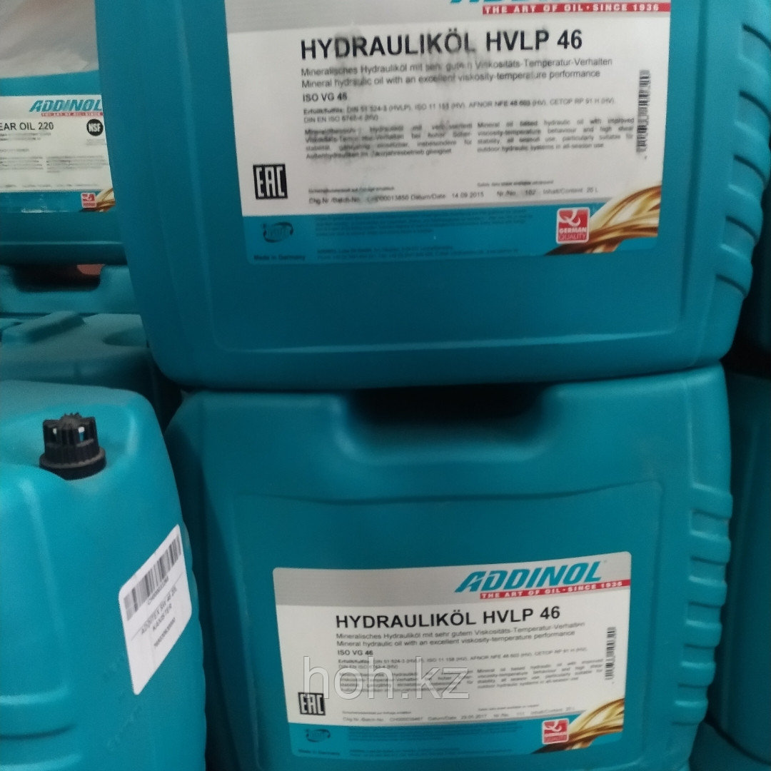 Гидравлическое масло ADDINOL HYDRAULIKOL HLVP 46 TT