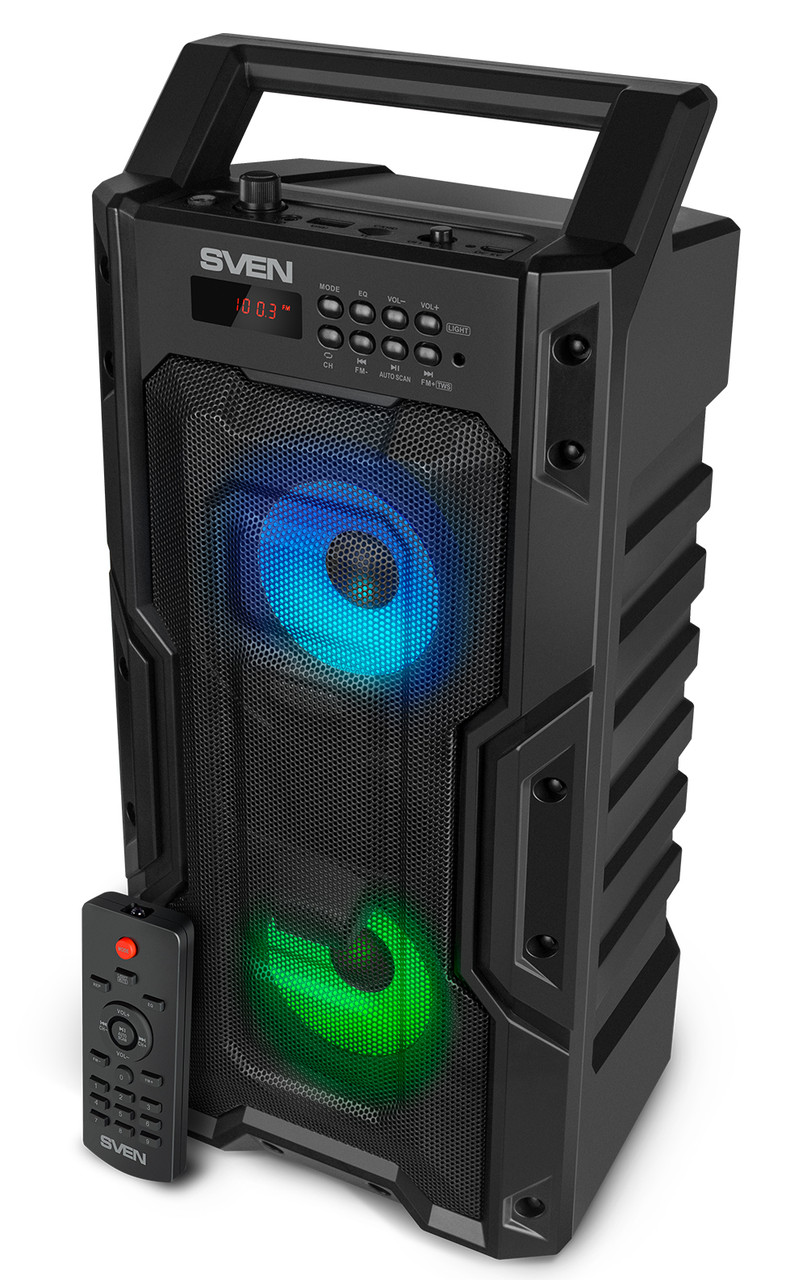 SVEN PS-435, черный, акустическая система 2.0, мощность 2x10 Вт (RMS), TWS, Bluetooth, FM, USB / - фото 1 - id-p85019122