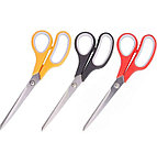 Ножницы DELI "Soft-touch", 230 мм, прорезиненные ручки, ассорти