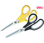 Ножницы DELI "Soft-touch", 195 мм, прорезиненные ручки, ассорти